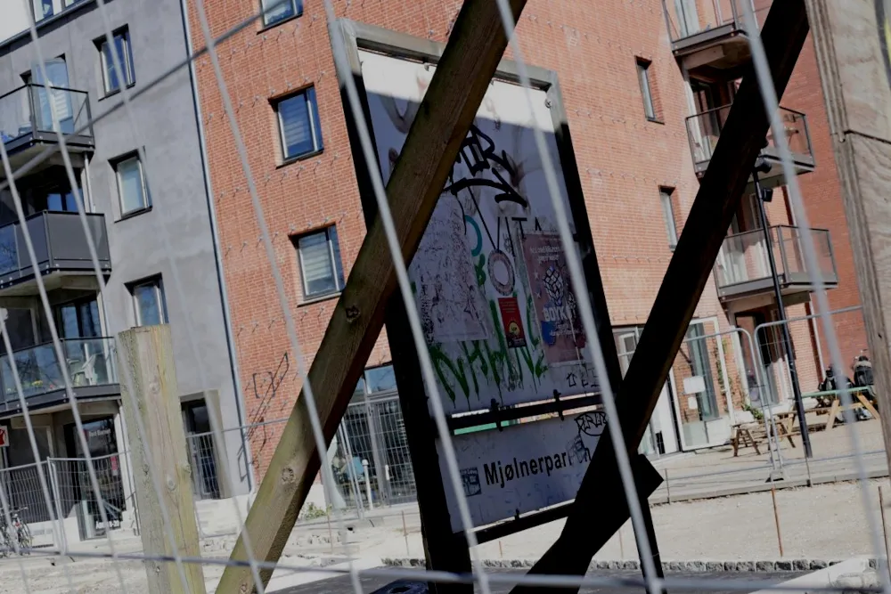 Mjølnerparken building site