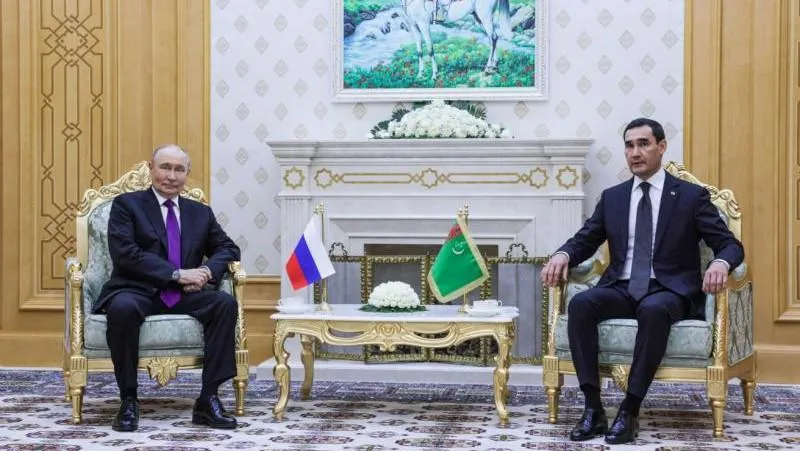 Russia's President Holds Bilateral Meeting with Turkmenistan's Leader