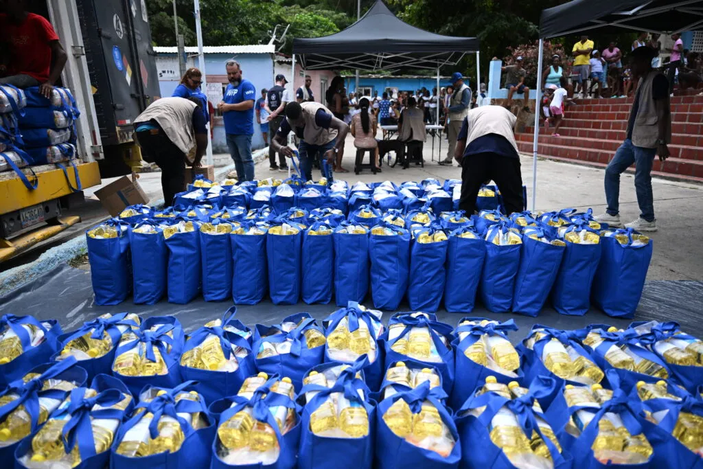 WFP donations unloaded in Venezuela