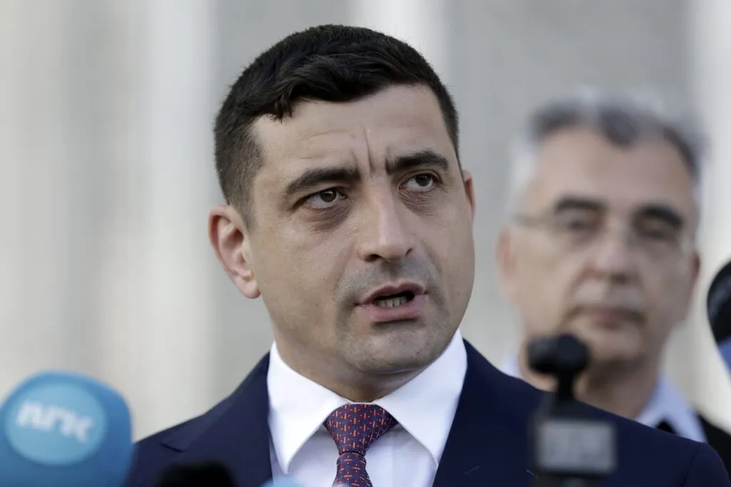 George Simion in parliament