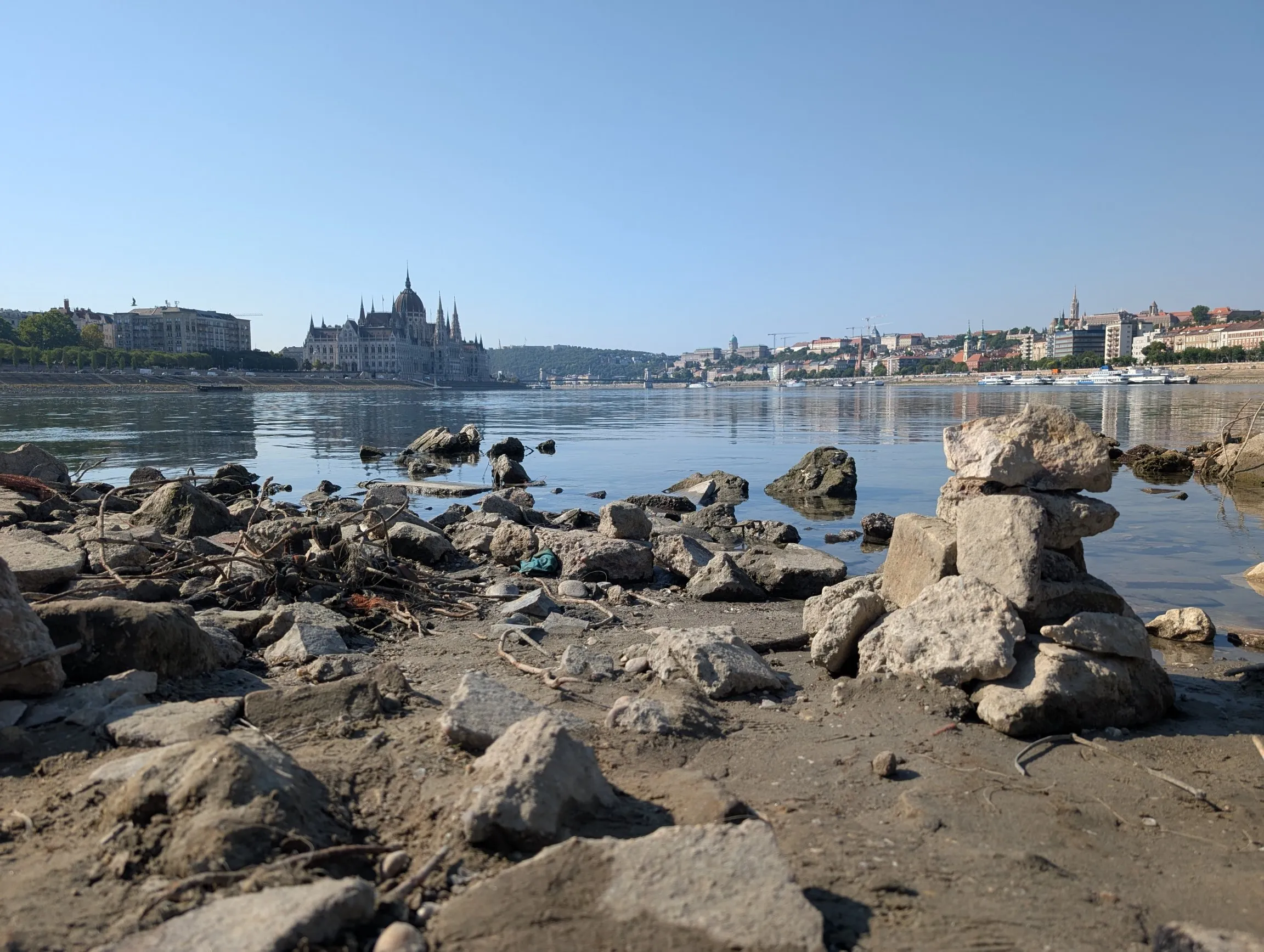 Want to see the climate crisis? Walk the exposed banks of the Danube