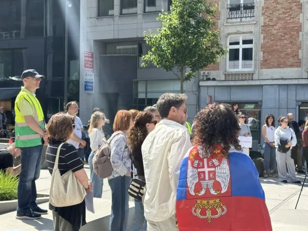 Students protesting in Belgrade