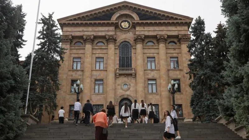 MPs erupt in mass brawl in Armenia's parliament
