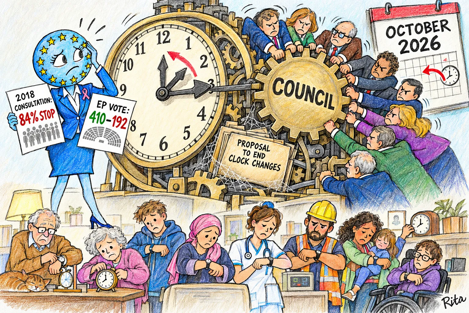 Putting the clocks back this Sunday — and yet millions of Europeans are still ignored