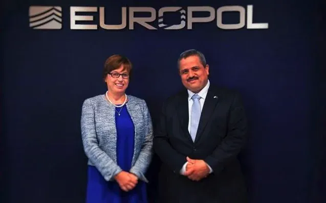 Europol executive director Catherine De Bolle and Israel police commissioner Roni Alsheich in The Hague in July 2018